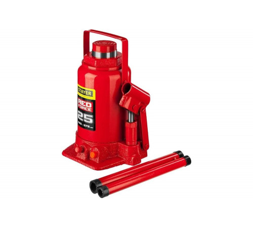 STAYER 25 т, 240-375 мм, домкрат бутылочный гидравлический RED FORCE 43160-25_z01 Professional STAYER 25 т, 240-375 мм, домкрат бутылочный гидравлический RED FORCE 43160-25_z01 Professional