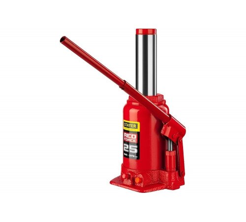 STAYER 25 т, 240-375 мм, домкрат бутылочный гидравлический RED FORCE 43160-25_z01 Professional STAYER 25 т, 240-375 мм, домкрат бутылочный гидравлический RED FORCE 43160-25_z01 Professional