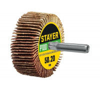 Круг шлифовальный лепестковый на шпильке STAYER P100, 50x20 мм 36607-100