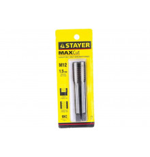 Комплект метчиков Stayer MASTER  сталь 9ХС М12х1.5 2 шт 28025-12-1.5-H2