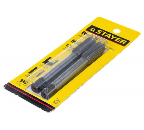 STAYER M12 х 1.5 мм, 2 шт., комплект метчиков MaxCut 28025-12-1.5-H2 STAYER M12 х 1.5 мм, 2 шт., комплект метчиков MaxCut 28025-12-1.5-H2