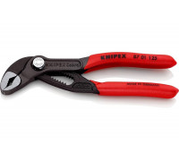 Переставные клещи Knipex Cobra, 27 мм (1"), 125 мм, серые, 1К ручки, KN-8701125SB
