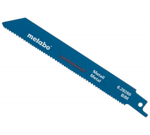 Полотно по металлу для сабельных пил (150 мм; 1.8-2.6 мм) 5 шт. Metabo 628260000 Полотно по металлу для сабельных пил (150 мм; 1.8-2.6 мм) 5 шт. Metabo 628260000