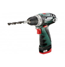 Аккумуляторная дрель-шуруповерт Metabo PowerMaxx BS 12 В, 2х2.0 600984000