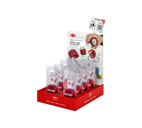 Укомплектованный дисплей KNIPEX BiX труборез KN-902210BK 10 шт KN-001801V43 Укомплектованный дисплей KNIPEX BiX труборез KN-902210BK 10 шт KN-001801V43