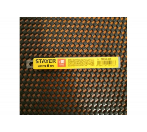 STAYER 10 шт., 9 мм, лезвия сегментированные STANDARD 09050-S10