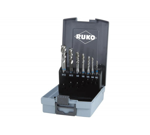 Набор машинных метчиков RUKO HSS 35 град M3-M12 245058RO