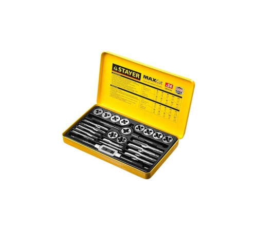 STAYER набор метчиков и плашек 24 предмета MaxCut 28020-H24