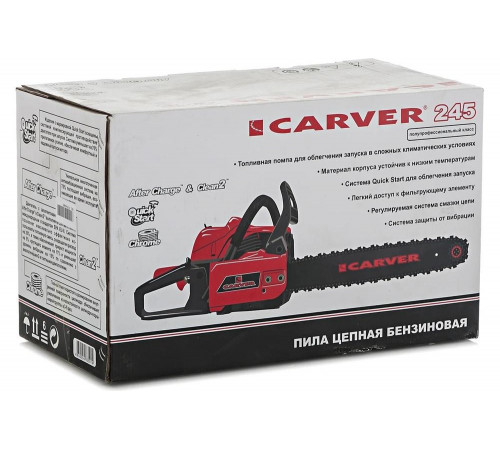 Бензиновая пила CARVER 245 01.004.00002 Бензиновая пила CARVER 245 01.004.00002