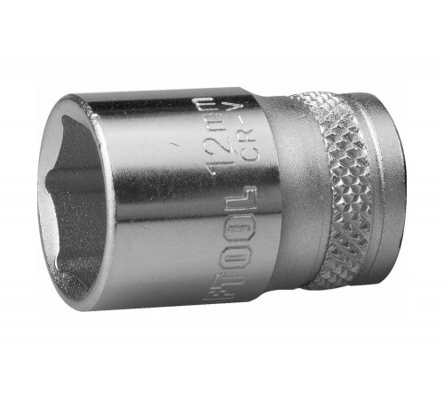 KRAFTOOL 1/4", 12 мм, Cr-V сталь, хромированная, торцовая головка 27815-12_z01
