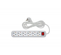 Сетевой фильтр RUCELF с кнопкой, 6 гнезд, ПВС 3х1 RU-W06-310-03F 00-00003182