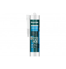 Силиконовый герметик KRAFTOOL KRAFTSIL GX107 AQUA STOP 300 мл, стекольный, черный 41256-4