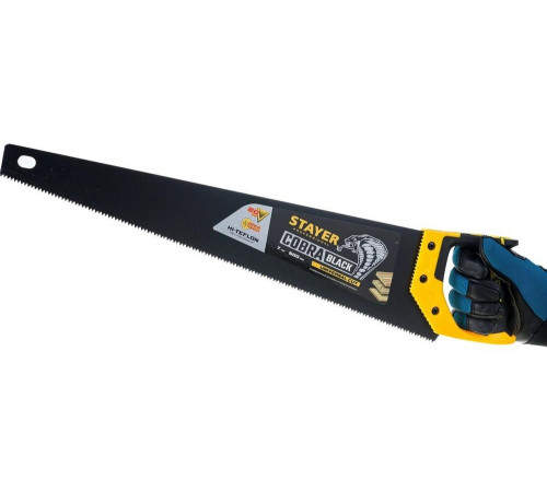 STAYER 7 TPI, 500 мм, ножовка универсальная (пила) COBRA BLACK 2-15081-50_z01 Professional STAYER 7 TPI, 500 мм, ножовка универсальная (пила) COBRA BLACK 2-15081-50_z01 Professional