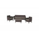 Комплект с тройным диваном Keter Salemo 3 seater set коричневый 238591