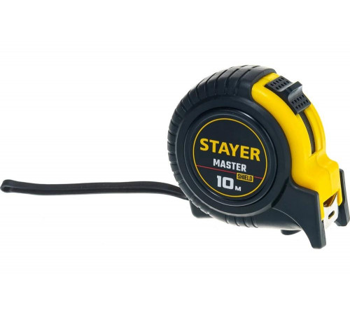 STAYER 10 м х 25 мм, ударостойкий, обрезиненный корпус, рулетка 34025-10_z01 Master STAYER 10 м х 25 мм, ударостойкий, обрезиненный корпус, рулетка 34025-10_z01 Master