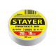 STAYER 19 мм, 20 м, цвет белый, изолента ПВХ на карточке Protect-20 12292-W