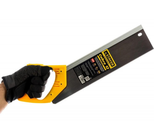 STAYER 12 TPI, 350 мм, ножовка с усиленным обушком для стусла (пила) COBRA 12 15365-35 STAYER 12 TPI, 350 мм, ножовка с усиленным обушком для стусла (пила) COBRA 12 15365-35