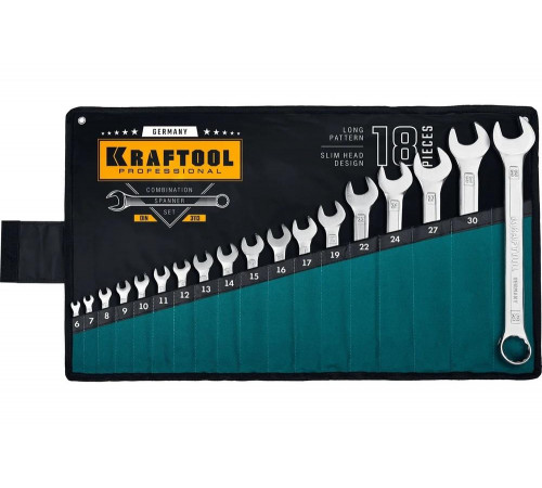 Набор комбинированных гаечных ключей Kraftool 18 шт 6 - 32 мм  27079-H18_z01