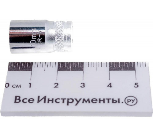 KRAFTOOL 1/4", 10 мм, Cr-V сталь, хромированная, торцовая головка 27815-10_z01 KRAFTOOL 1/4", 10 мм, Cr-V сталь, хромированная, торцовая головка 27815-10_z01