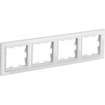 4-местная рамка IEK Brite ру-4-брб белый BR-M42-K01