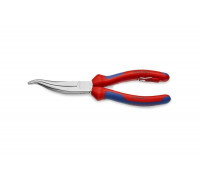Плоскогубцы механика KNIPEX изогнутые губки, L-200 мм, хром, с креплением для страховки KN-3835200T