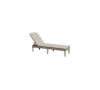 Шезлонг KETER Jaipur Sun lounger (with cushion) капучино 255884