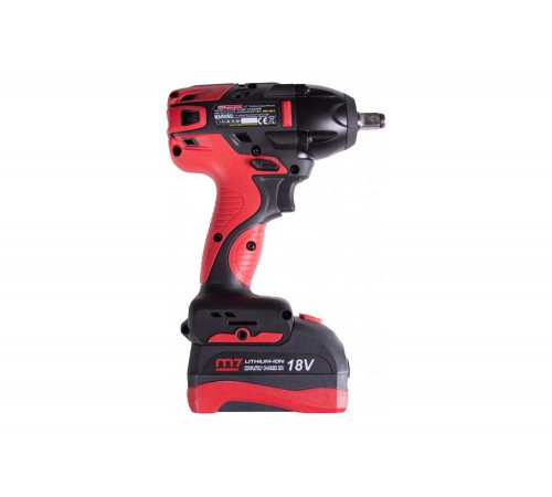 Гайковерт аккумуляторный ударный 1/2", 813 Нм, 18 В, 4 предмета, кейс MIGHTY SEVEN DW-401A Гайковерт аккумуляторный ударный 1/2", 813 Нм, 18 В, 4 предмета, кейс MIGHTY SEVEN DW-401A