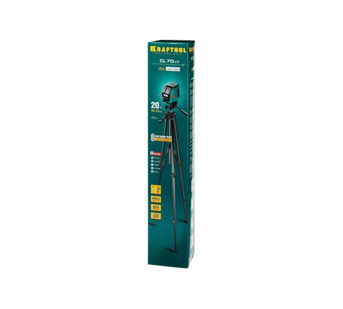 KRAFTOOL линейный лазерный нивелир со штативом CL70 3 34660-3 Professional KRAFTOOL линейный лазерный нивелир со штативом CL70 3 34660-3 Professional
