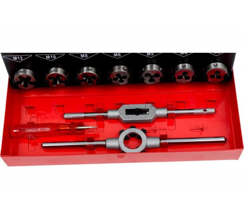 Набор метчиков и плашек Ruko M3-M12 мм HSS-G 31пр 245010