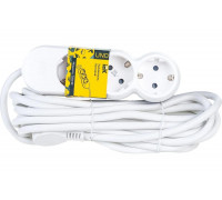 Удлинитель IEK У03 3 места 2P+PE/5м 3х1,5мм2 16А/250В UNO WYP53-16-03-05-Z
