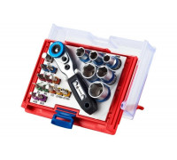 Набор вставок бит 1/4, TORX, HEX, PZ, PH, SLOT, 20 предметов МАСТАК 058-10020C