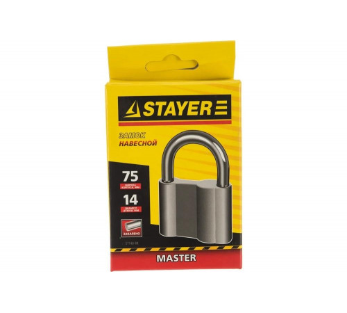 STAYER 75х29х53,5 мм, дисковый механизм секрета, замок навесной 37148-80