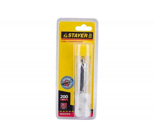 STAYER 5 м, 200 г, отвес строительный со шнуром 0635-20_z01
