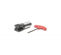 Фреза концевая AE390-R040.16.04.W32.C (40 мм; Z4; хвостовик Weldon 32 мм; СОЖ) с механическим креплением 4-гранная пластина APKT 1604 Русский Инструмент ri.193.150
