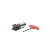 Фреза концевая AE390-R040.16.04.W32.C (40 мм; Z4; хвостовик Weldon 32 мм; СОЖ) с механическим креплением 4-гранная пластина APKT 1604 Русский Инструмент ri.193.150