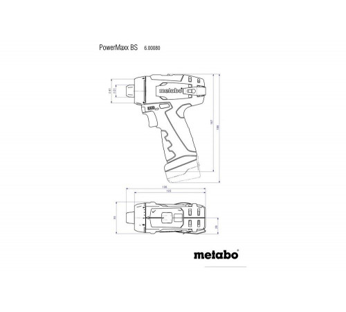 Аккумуляторный винтоверт Metabo PowerMaxx BS Basic + карманный фонарь TLA + 15 бит 600080930 Аккумуляторный винтоверт Metabo PowerMaxx BS Basic + карманный фонарь TLA + 15 бит 600080930