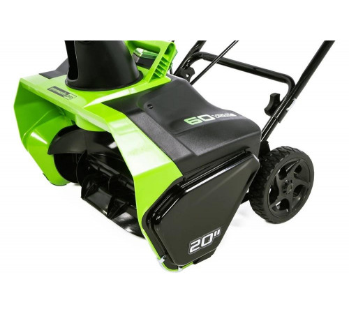 Аккумуляторный бесщеточный снегоуборщик GreenWorks GD60ST 60V, АКБ 6Ач и ЗУ 2602407UF Аккумуляторный бесщеточный снегоуборщик GreenWorks GD60ST 60V, АКБ 6Ач и ЗУ 2602407UF
