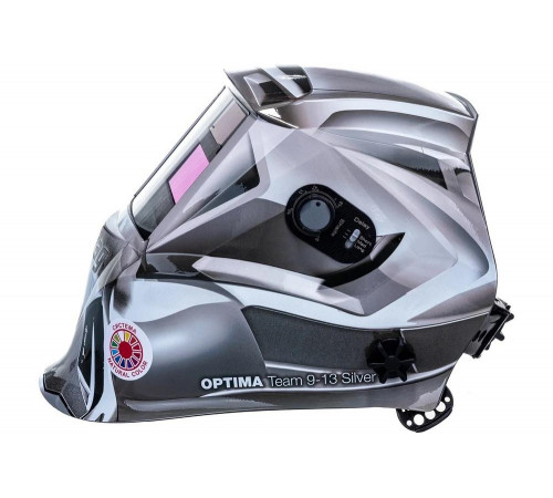 Маска сварочная Optima Team 9.13 Silver, регулируемый фильтр FUBAG 38076 Маска сварочная Optima Team 9.13 Silver, регулируемый фильтр FUBAG 38076
