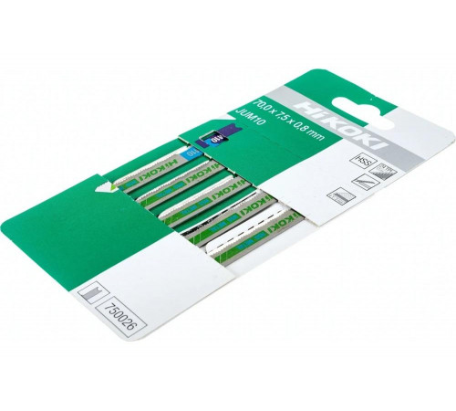 Пилки 5 шт для лобзика HiKOKI 750026
