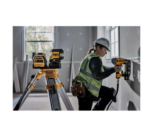Лазерный построитель плоскостей Dewalt 18В, зеленый DCE825D1G18-QW