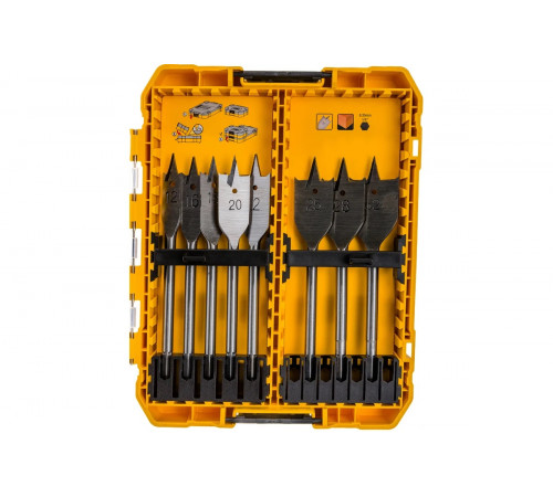 Набор сверл перьевых по дереву (8 шт; 12-32 мм) DEWALT DT70750-QZ