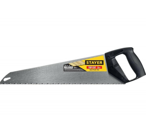 STAYER 5 TPI, 450 мм, ножовка ударопрочная (пила) TopCut 15061-45_z02 STAYER 5 TPI, 450 мм, ножовка ударопрочная (пила) TopCut 15061-45_z02