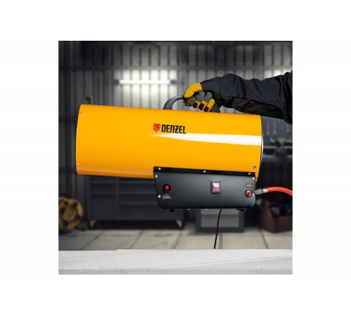 Газовая тепловая пушка Denzel GHG-50, 50 кВт, 1400 м3/ч, пропан-бутан 96480