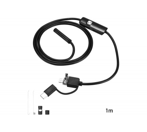 Водонепроницаемый эндоскоп DEKO WEC-1 1м, Micro USB, USB, Type-C 065-0153