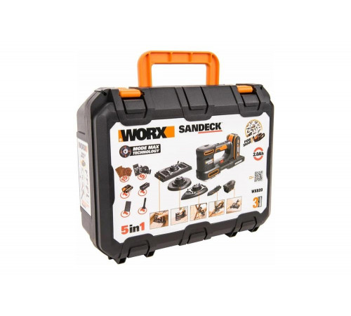 Аккумуляторная виброшлифмашина WORX WX820
