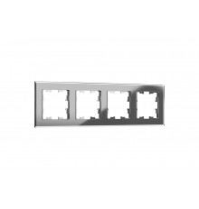 4-местная рамка IEK Brite ру-4-2-брсе стекло серый BR-M42-G-K03