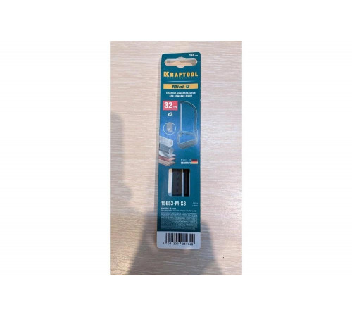 KRAFTOOL 150 мм, 3 шт., 10 зубьев/см, полотно по металлу для ножовки-мини 15653-M-S3 Pro