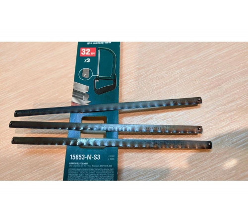 KRAFTOOL 150 мм, 3 шт., 10 зубьев/см, полотно по металлу для ножовки-мини 15653-M-S3 Pro