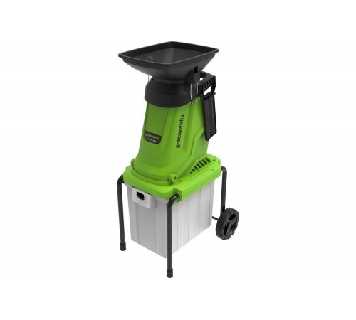 Измельчитель садовый электрический GreenWorks 220 В, 2800 Вт, с контейнером 2208007 Измельчитель садовый электрический GreenWorks 220 В, 2800 Вт, с контейнером 2208007