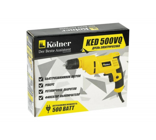 Электрическая дрель Kolner KED 500VQ 8030100290 Электрическая дрель Kolner KED 500VQ 8030100290